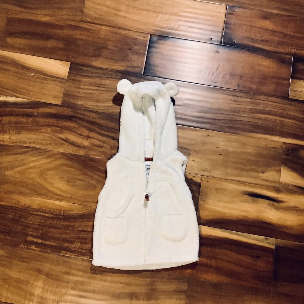 Carter's Zip-Up Teddy Vest with Ears 6 Months